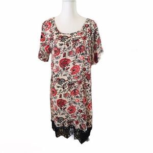 NWT Pīphany dress‎ w/ black crochet hem
